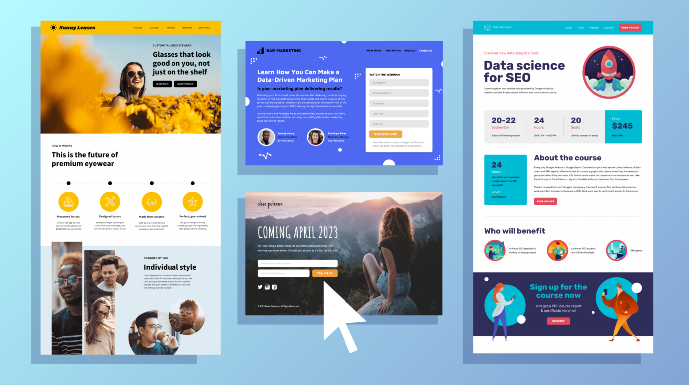 landing page exemple