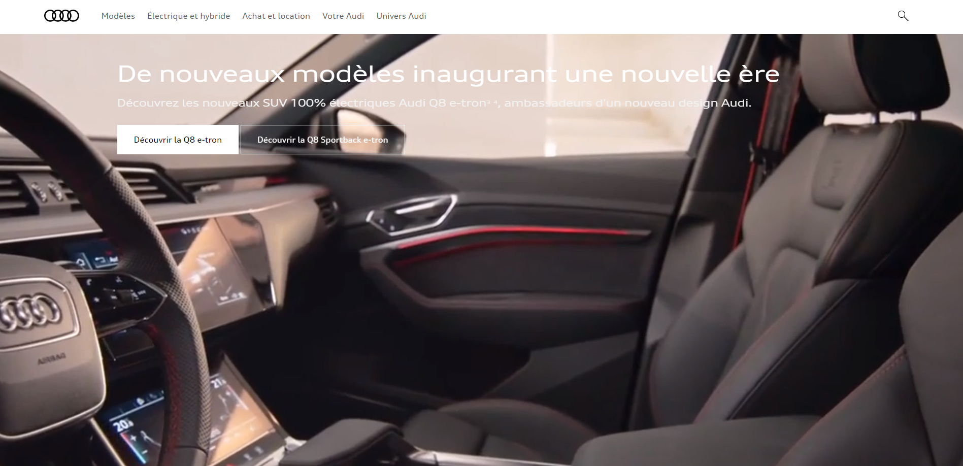 Identité visuelle Audi - Site officiel | Sortlist Blog