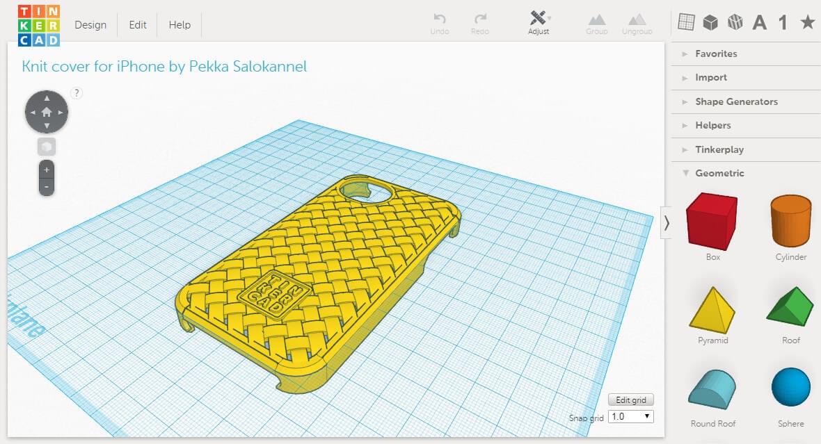 Exemple de logiciel 3D - Interface Tinkercad | Sortlist Blog