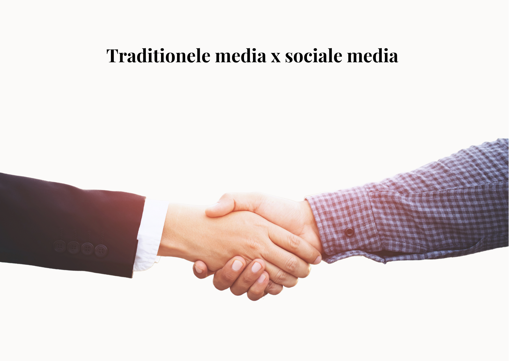 Traditionele media x sociale media